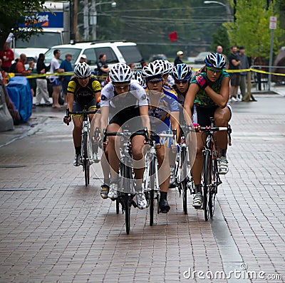 Bike Race - Women Editorial Stock Photo