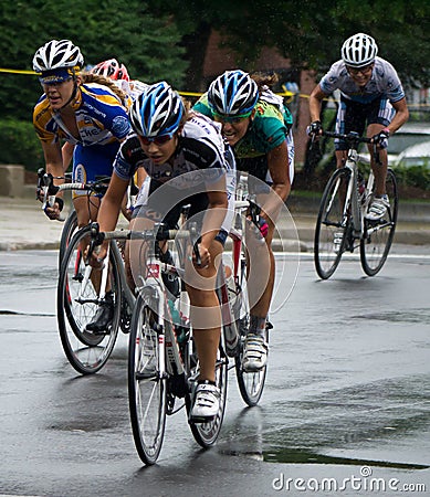 Bike Race - Women Editorial Stock Photo