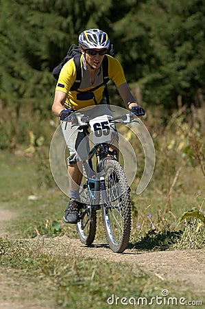 Bike racer Stock Photo