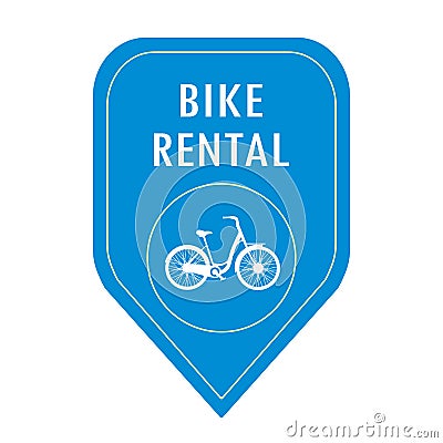 Bike rental icon Vector Illustration