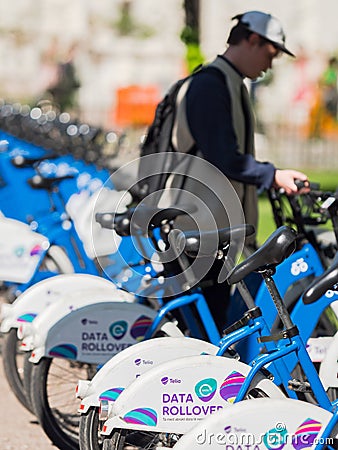 Bike rental in Oslo, Norway Editorial Stock Photo