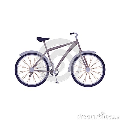 The bike rides in a cartoon style. Vector illustration of cycling, Vector Illustration