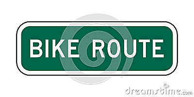 Bike route symbol icon Cartoon Illustration