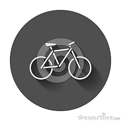 Bike silhouette icon. Vector Illustration