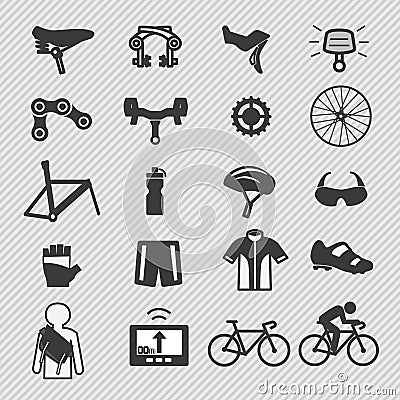 Bike tools and equipment part icon Vector Illustration