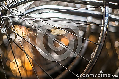 Bike wheel Stock Photo