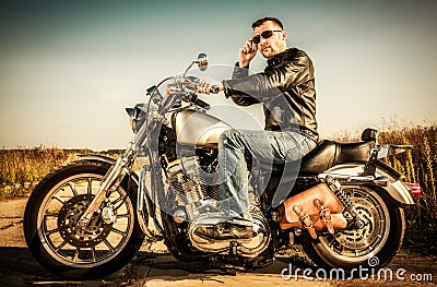 Biker Stock Photo