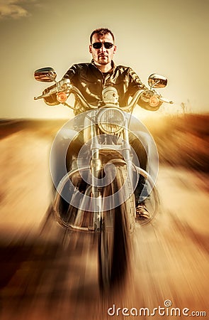 Biker Stock Photo