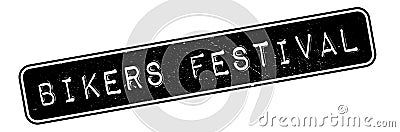 Bikers Festival rubber stamp Stock Photo