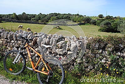 Biking in the country side Editorial Stock Photo