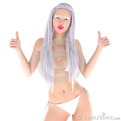 Bikini woman Stock Photo