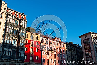 The skyline of Bilbao, old town, Basque Country, Spain, Northern Spain, Iberian Peninsula, Europe Stock Photo