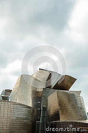 Guggenheim Museum in the Basque city of Bilbao, in northern Spain Editorial Stock Photo