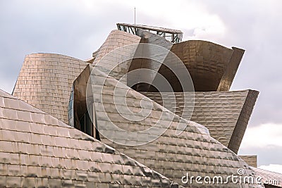 Guggenheim Museum in the Basque city of Bilbao, in northern Spain Editorial Stock Photo