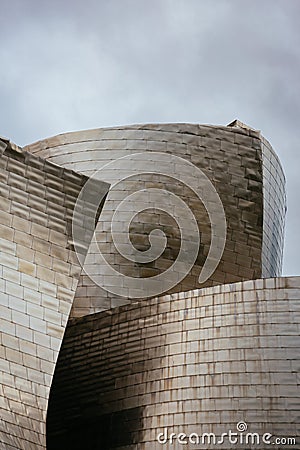 Guggenheim Museum in the Basque city of Bilbao, in northern Spain Editorial Stock Photo
