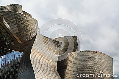 Guggenheim Museum in the Basque city of Bilbao, in northern Spain Editorial Stock Photo