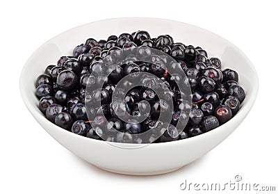 Bilberry bowl Stock Photo