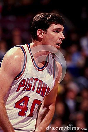 Bill Laimbeer, Detroit Pistons Editorial Stock Photo