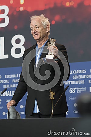 Bill Murray at the Berlinale Award Winners press conference Editorial Stock Photo