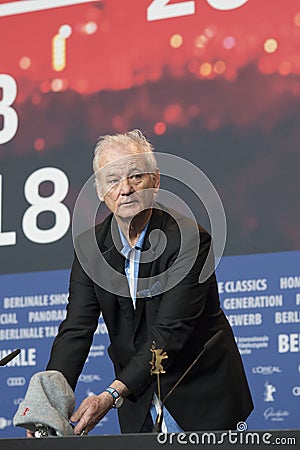 Bill Murray at the Berlinale Award Winners press conference Editorial Stock Photo