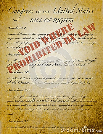 Bill Of Rights, Stock Photo