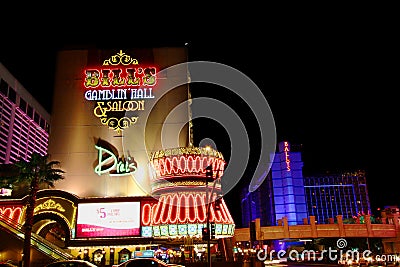 Bill's Gamblin' Hall and Saloon Editorial Stock Photo