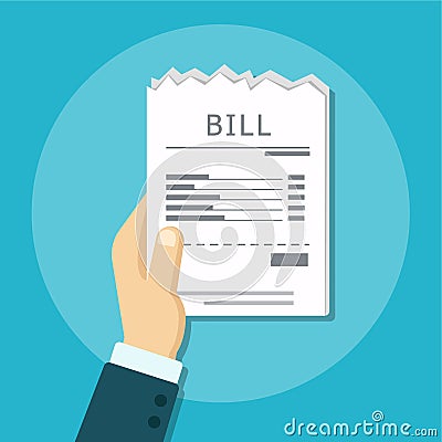 Bill to pay Vector Illustration
