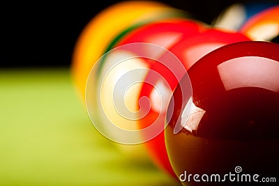 Billard Game Closeup! Stock Photo