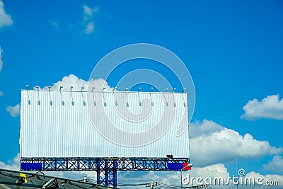 Billboard blank for outdoor advertising poster Stock Photo