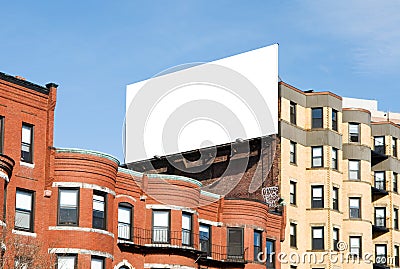 Billboard in the city Stock Photo