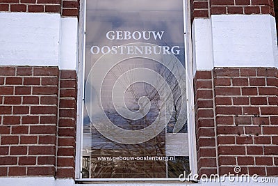 Billboard Gebouw Oostenburg Building At Amsterdam The Netherlands 21-3-2020 Editorial Stock Photo