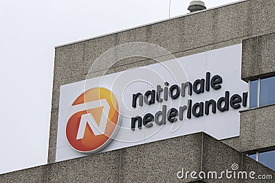 Billboard Nationale Nederland At Amsterdam The Netherlands 2020 Editorial Stock Photo