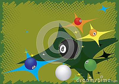 Billiard background Vector Illustration