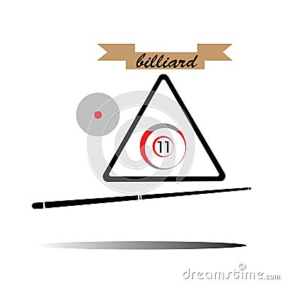 billiard ball Vector Illustration