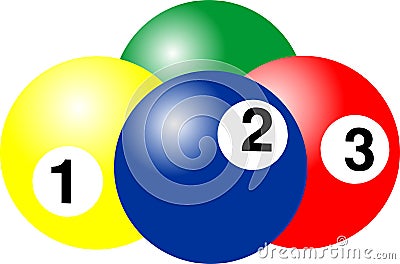 BILLIARD BALL Stock Photo