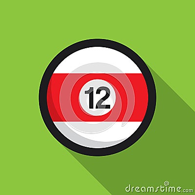 A billiard ball Vector Illustration