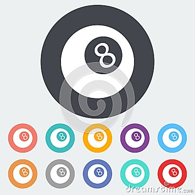 Billiard ball Vector Illustration