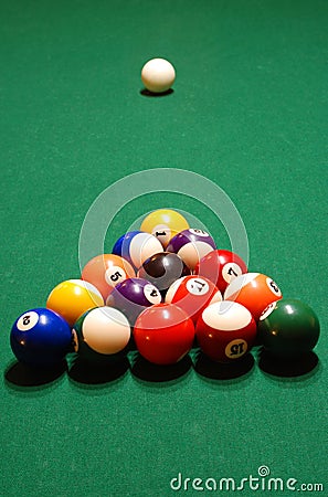 Billiard Balls Stock Photo