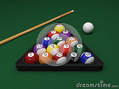 Billiard Stock Photo