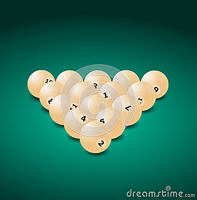 Billiard balls Stock Photo