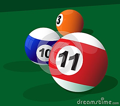 Billiard Balls Stock Photo