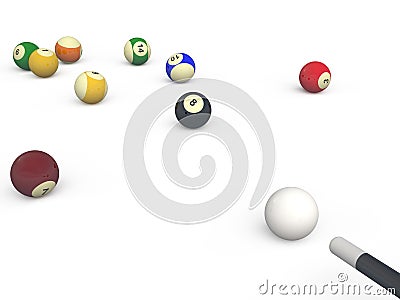 Billiard game Stock Photo