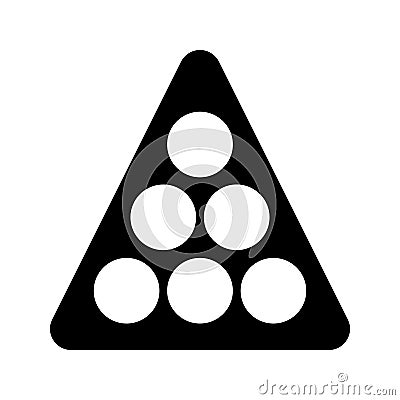 Billiard glyph vector icon Vector Illustration