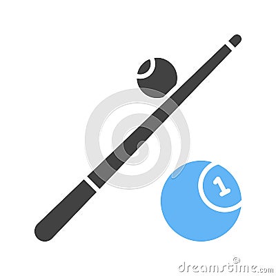 Billiard icon vector image. Vector Illustration