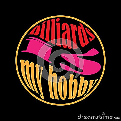 Billiard logo Vector Illustration