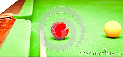 Billiard table Stock Photo