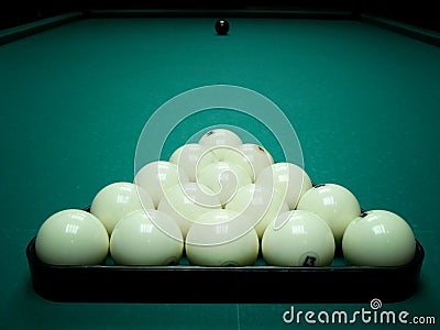 Billiards balls Stock Photo