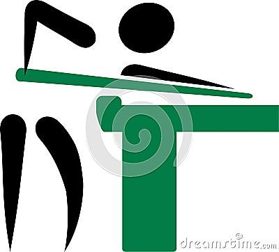 Billiards Pictogram Vector Illustration