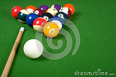 Billiards of Pool Stock Photo