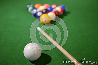 Billiards of Pool Stock Photo